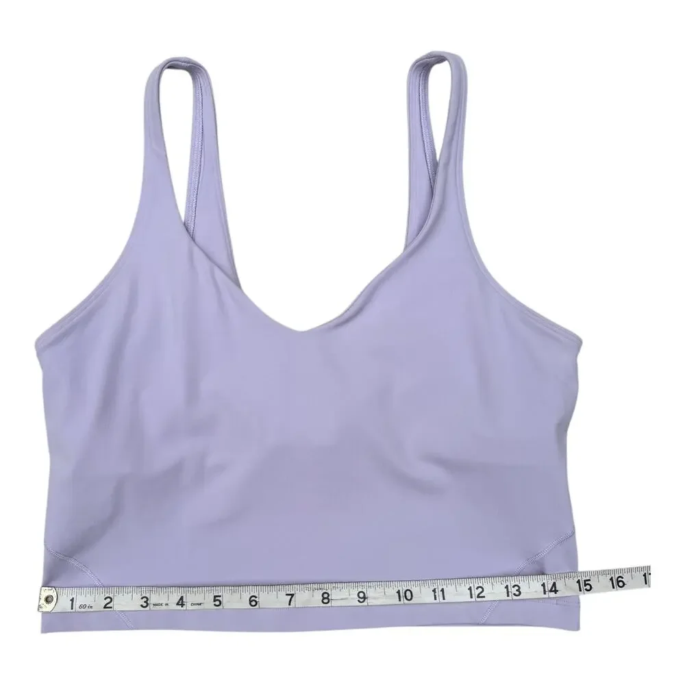 Lululemon Align Cropped Tank Size 10 Color: Lavender Dew Built-In Bra